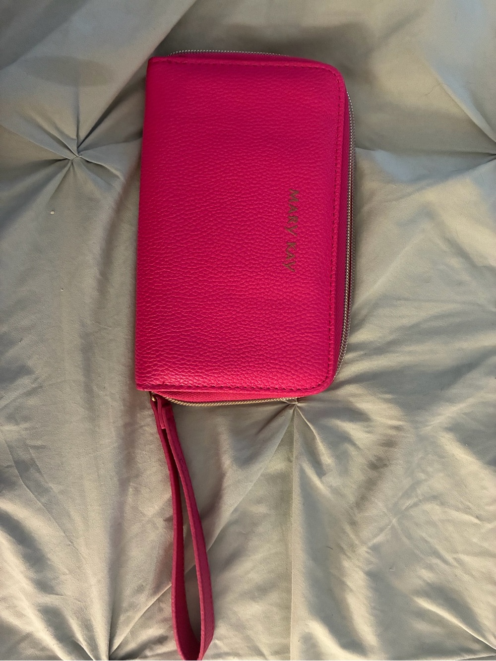 kate spade Hot Pink Zip-Around Wristlet with Strap